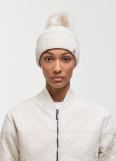 COLMAR Berretto Donna Con Pon Pon Bianco