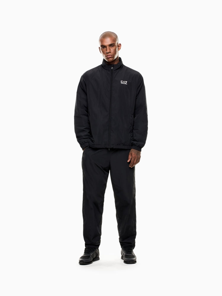 EMPORIO ARMANI Tuta Leggera In Microfibra Imbottita Con Zip Nero 25/26
