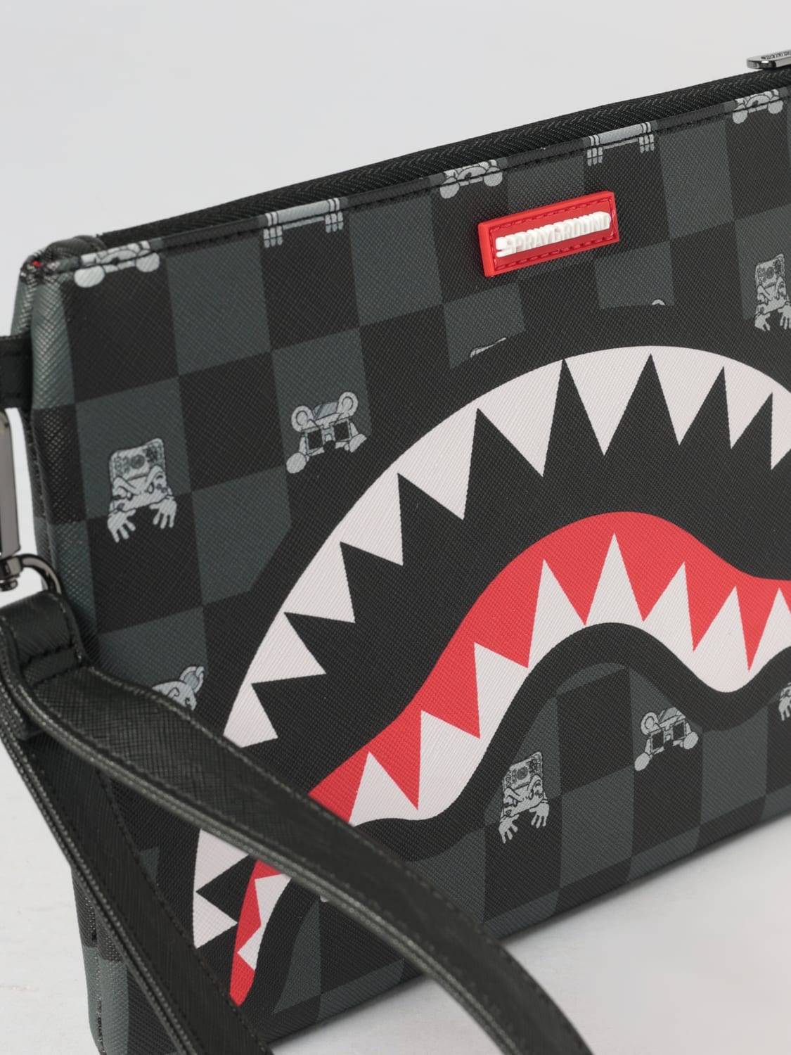 SPRAYGROUND Pochette/Tracolla In Pelle Toy Edition Nera