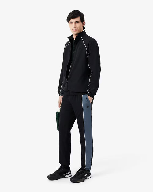LACOSTE Tuta Completa Con Zip Senza Cappuccio Nero/Grigio