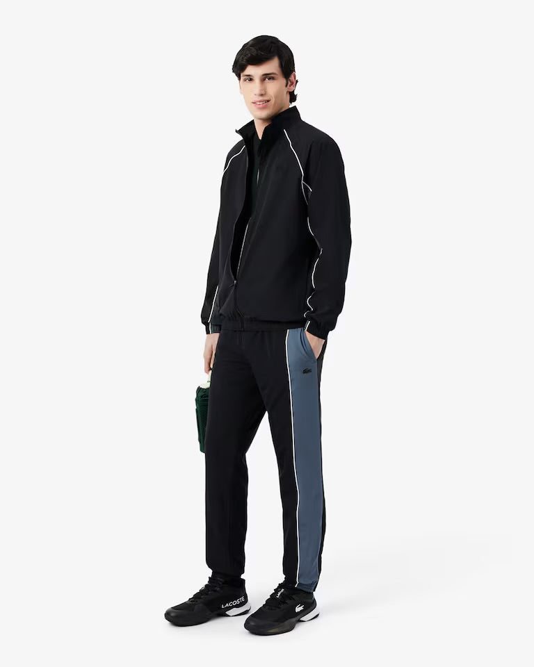 LACOSTE Tuta Completa Con Zip Senza Cappuccio Nero/Grigio