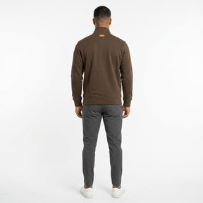 BLAUER Felpa Con Zip Senza Cappuccio Marrone