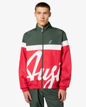AUSTRALIAN Tuta Leggera In Microfibra BIG LOGO SMASH Con Logo Avanti e Retro Verde/Rossa/Bianca
