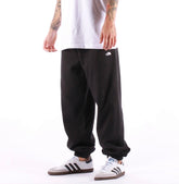 THE NORTH FACE Pantalone Di Tuta Felpato Nero Logo Piccolo Bianco