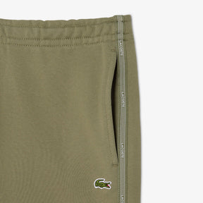 LACOSTE Completino Con Bande a Righe In Cotone Verde Cachi