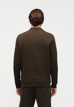 LYLE&SCOTT Felpa Girocollo In Cotone Marrone