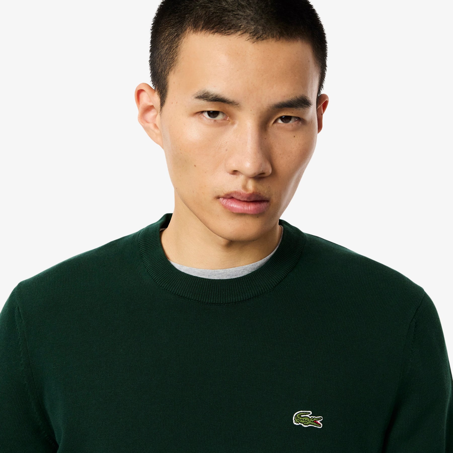 LACOSTE Maglioncino Basic In Cotone Verde