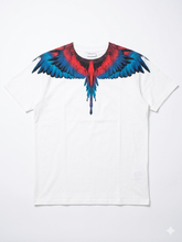 COUNTY OF MILAN T-Shirt Beige Marcelo Burlon Ali Rosse/Blu