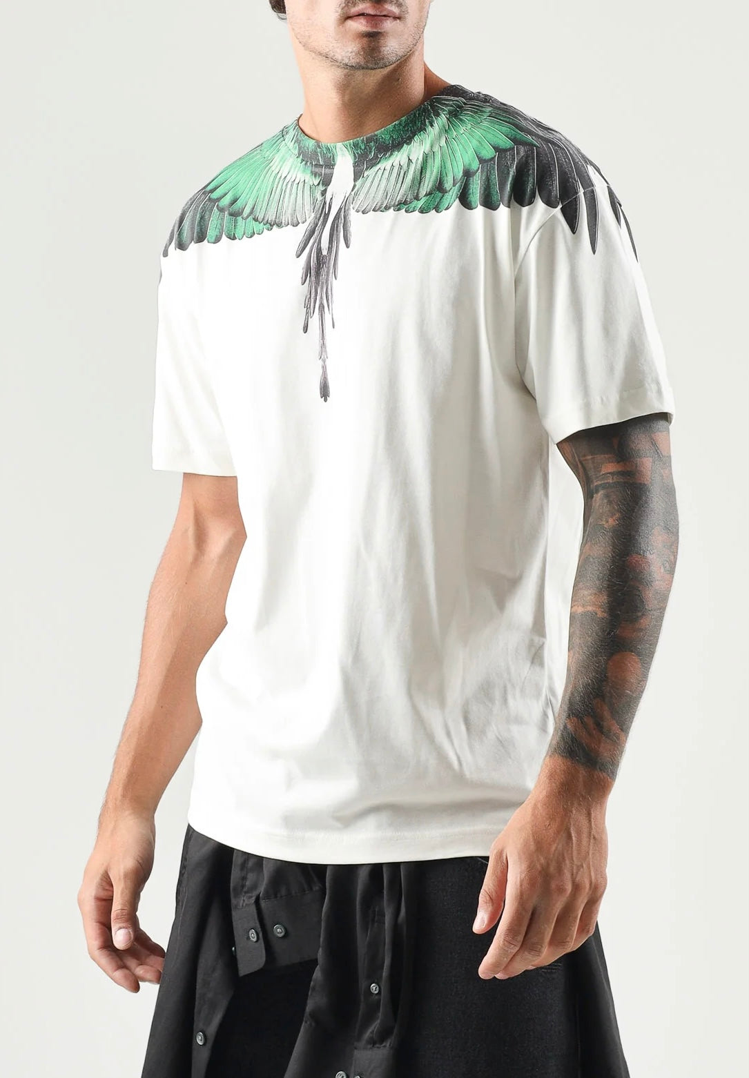COUNTY OF MILAN T-Shirt Panna Marcelo Burlon Ali Verdi