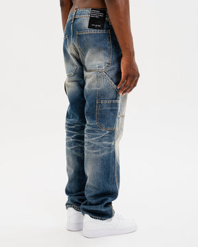 SOLDIER Jeans Baggy Carpenter Made in Italy Blu Chiaro