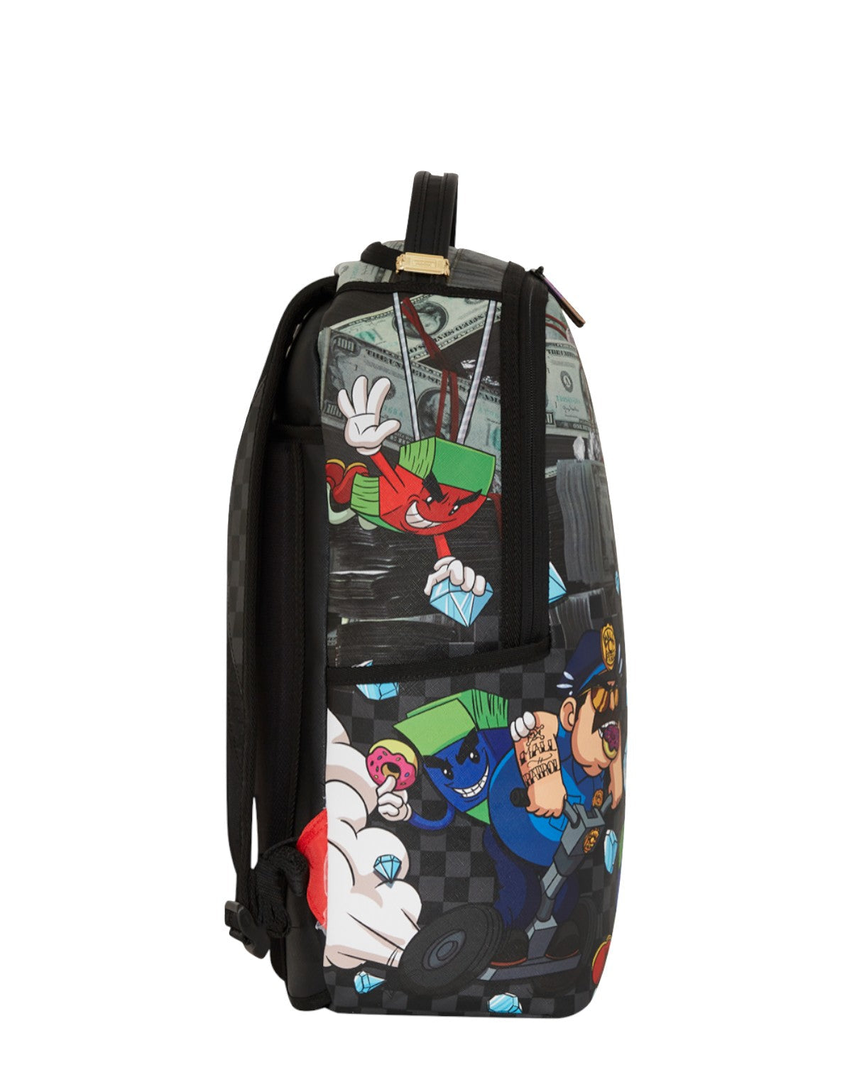 SPRAYGROUND Zaino In Pelle Money Team Diamond Heist
