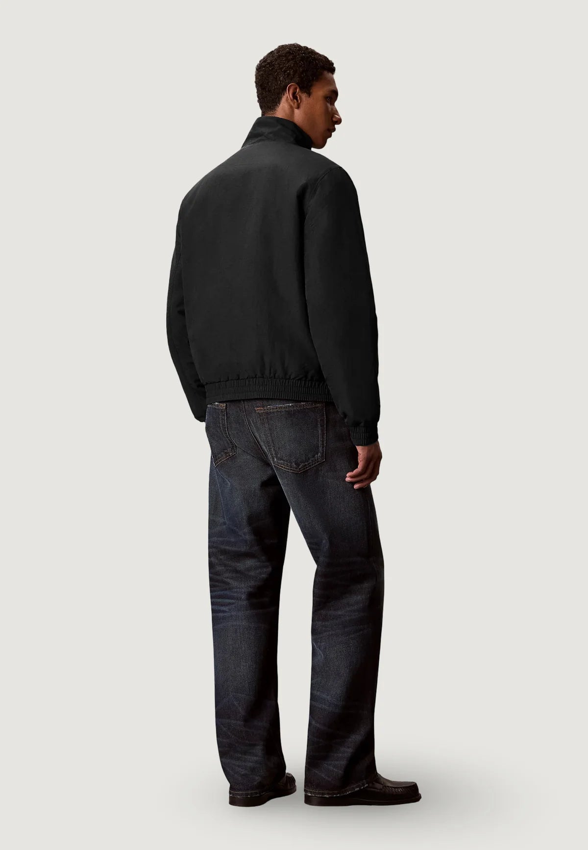 CALVIN KLEIN Giacca In Nylon Con Logo a Contrasto Bianco Nera 26/27