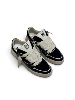BRIAN MILLS Sneaker In Pelle E Camoscio Mod. Amiri Nera/Beige