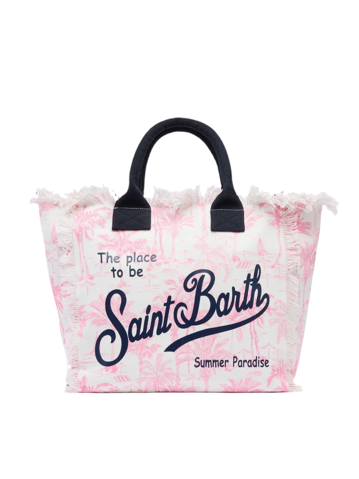SAINT BARTH Borsa a Mano Colette Saint Beach Rosa/Bianca