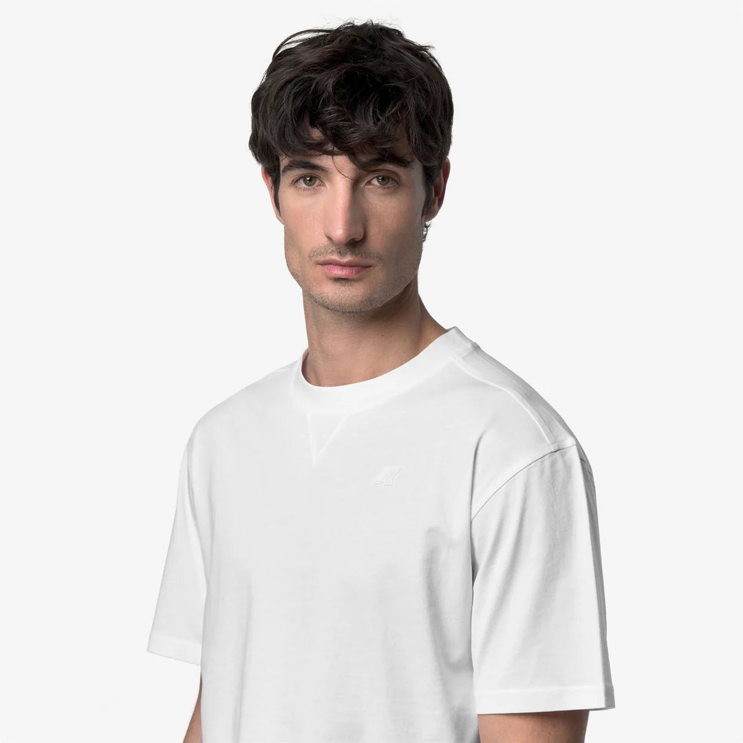 K-WAY T-Shirt Solo Jersey Triangle Bianca