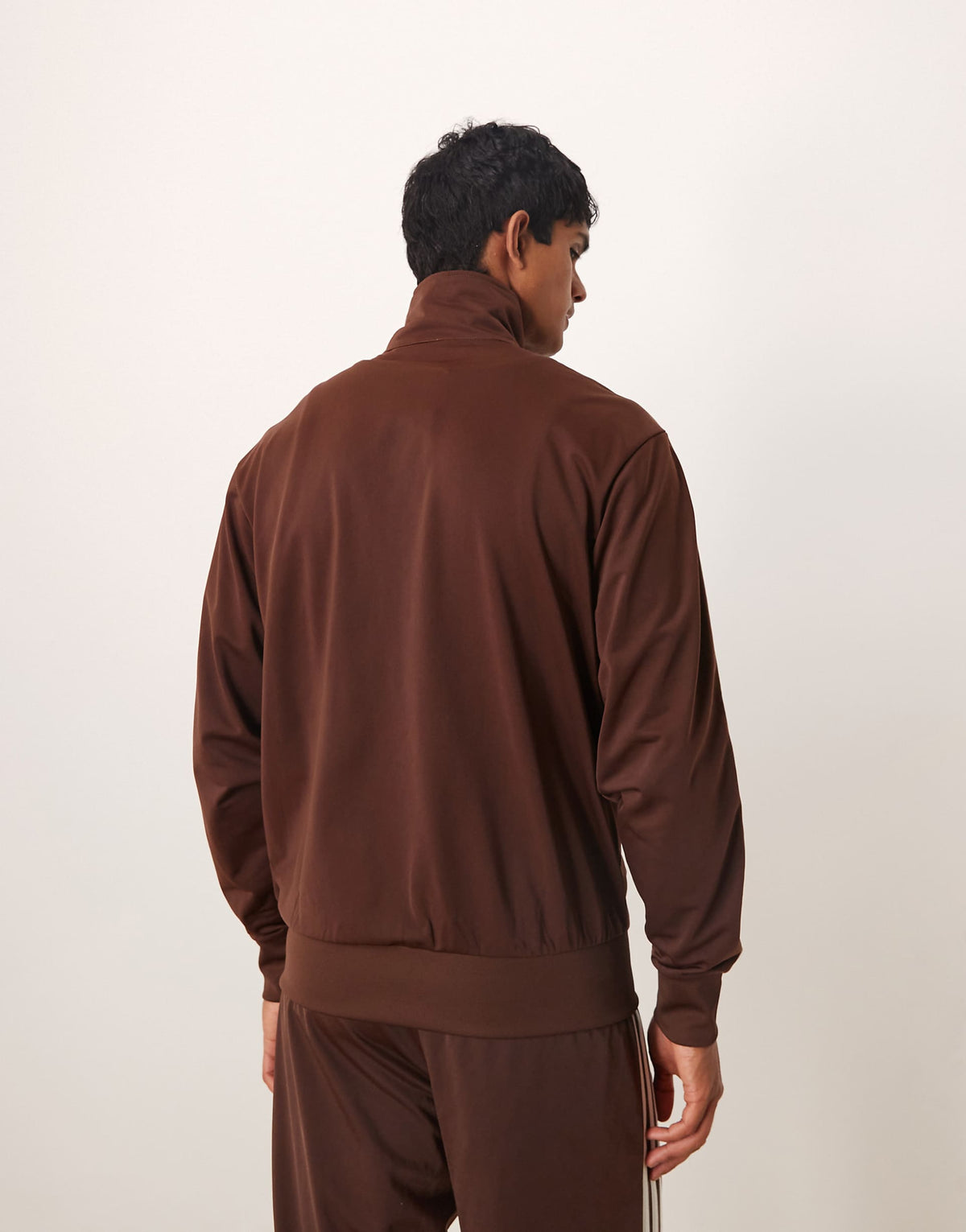 ADIDAS originals Tuta Acetata Con Zip Senza Cappuccio Marrone/Bianca 2025/2026