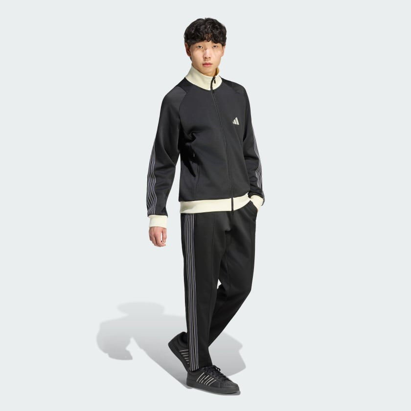 ADIDAS Performance Tuta In Piquet Nera/Panna