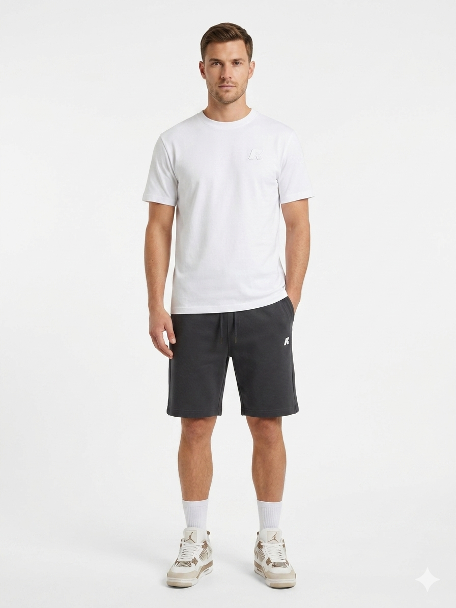 K-WAY Completino Maglietta e Pantaloncino Bianco/Nero