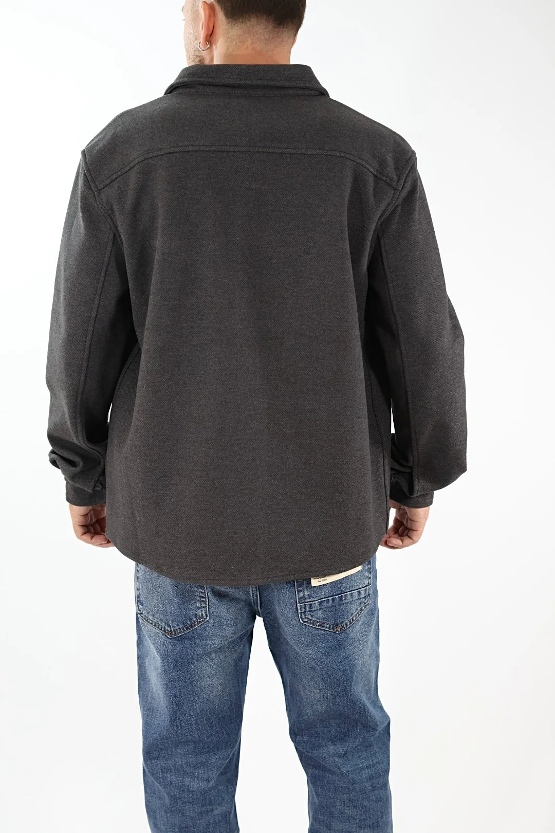 GIANNI LUPO Giacca OverShirt Con Tasconi Grigio 26/27