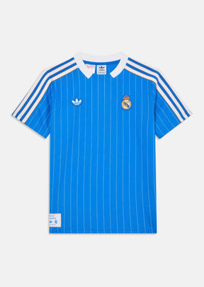 Adidas Completino Real Madrid Uomo Blu Bande Bianche