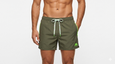 SUNDEK Costume Da Bagno Vernon Con Piping In Poliestere Riciclato Verde