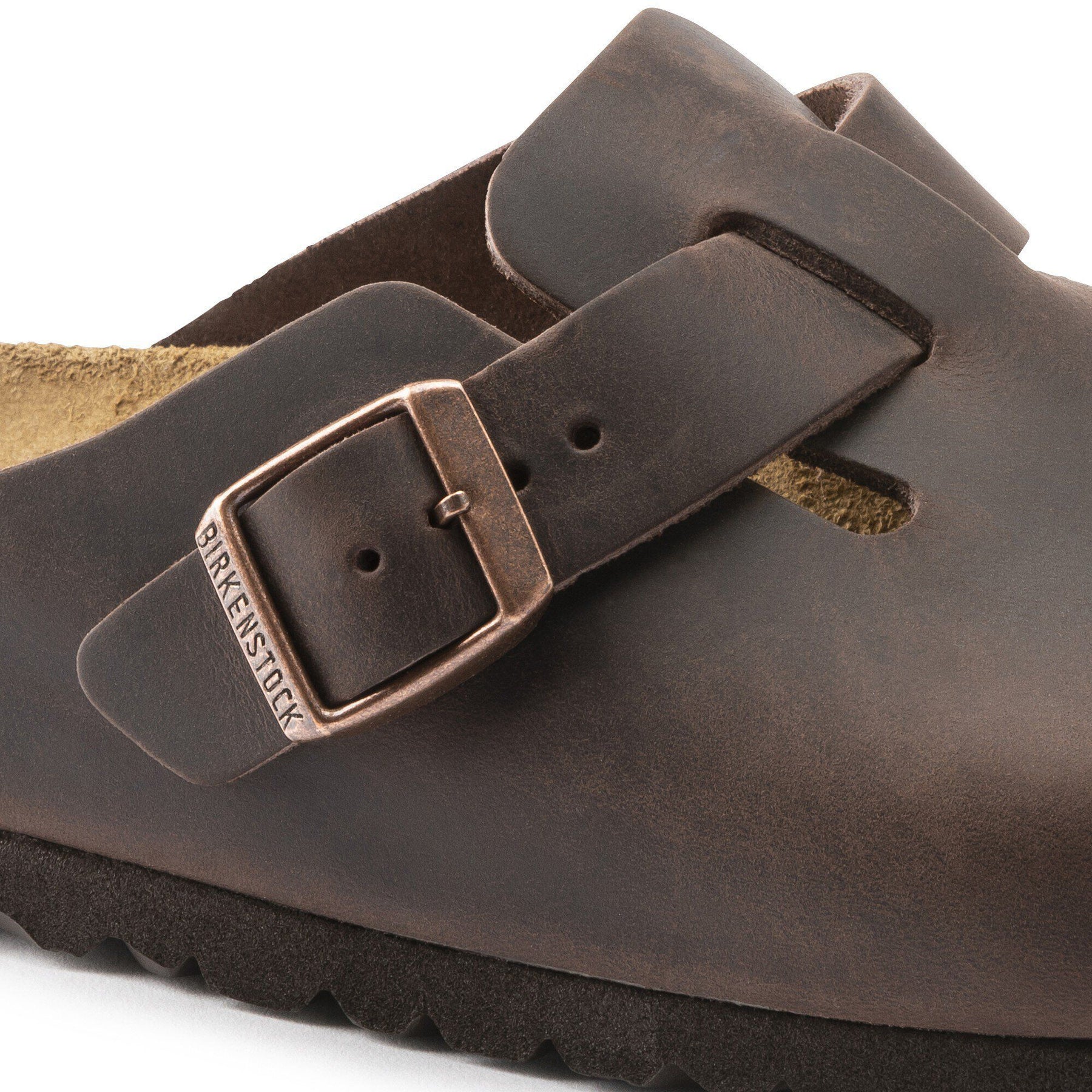 BIRKENSTOCK Boston Bs In Pelle Nabuk Habana