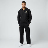 NEW ERA Tuta Completa Con Felpa Mezza Zip Senza Cappuccio Nero