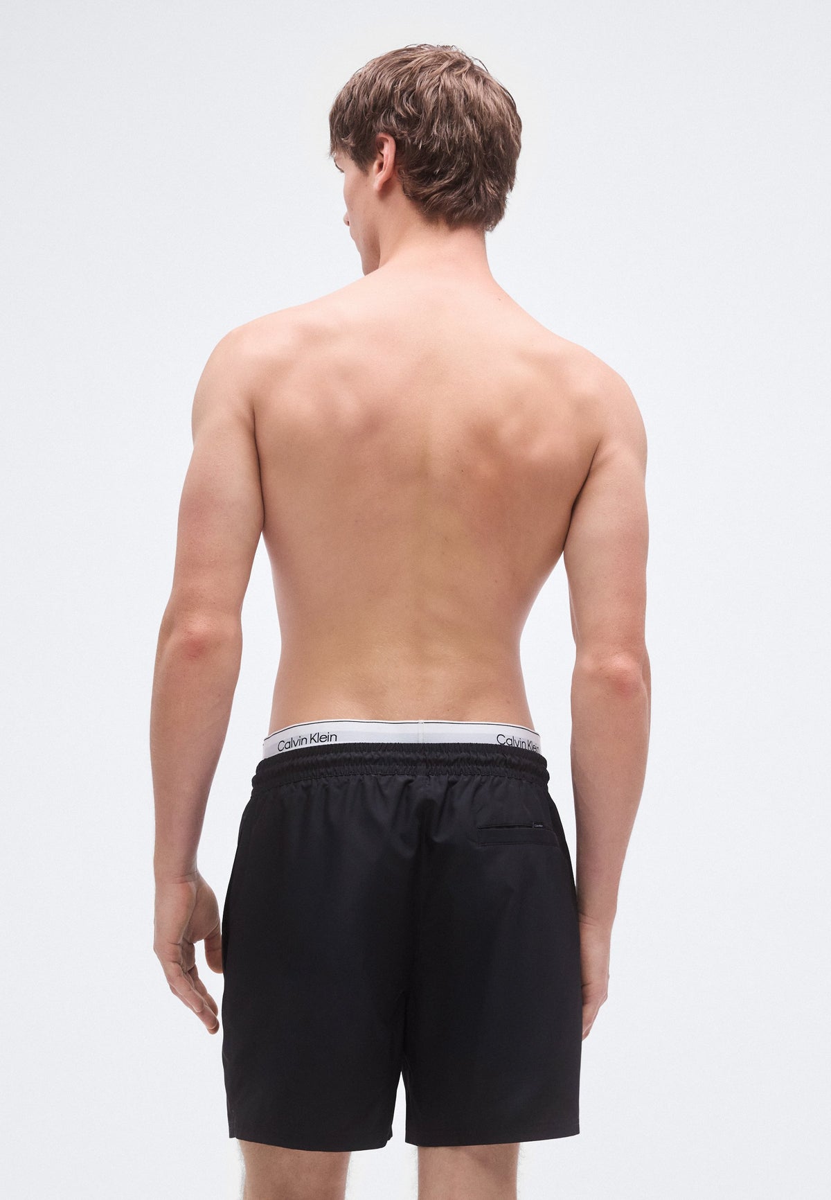 Calvin Klein Costume Da Bagno Con Elastico Nero/Bianco
