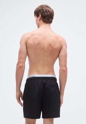 Calvin Klein Costume Da Bagno Con Elastico Nero/Bianco