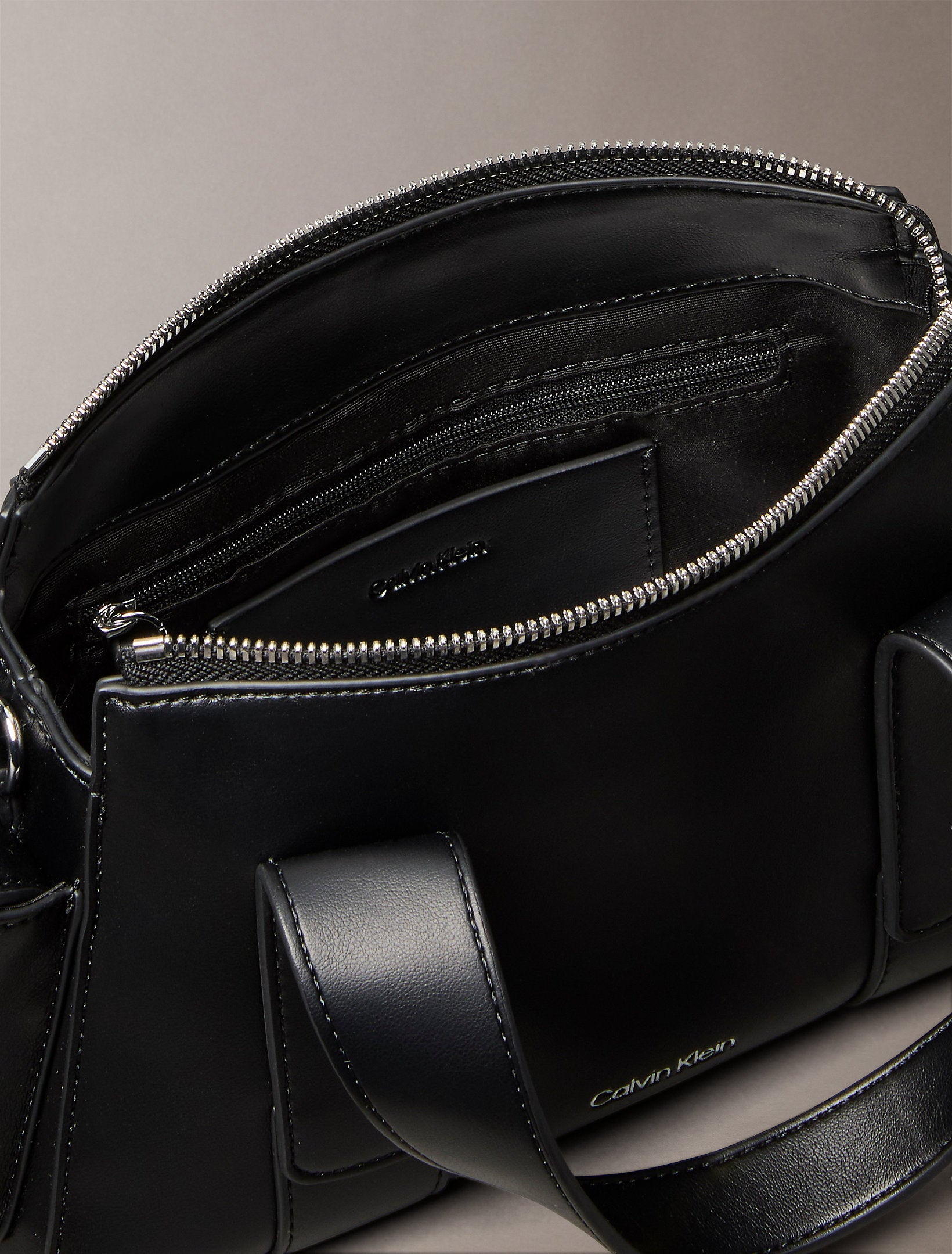 BORSA CALVIN KLEIN DONNA Borsa A Tracolla Trasformabile In Jacquard Nera