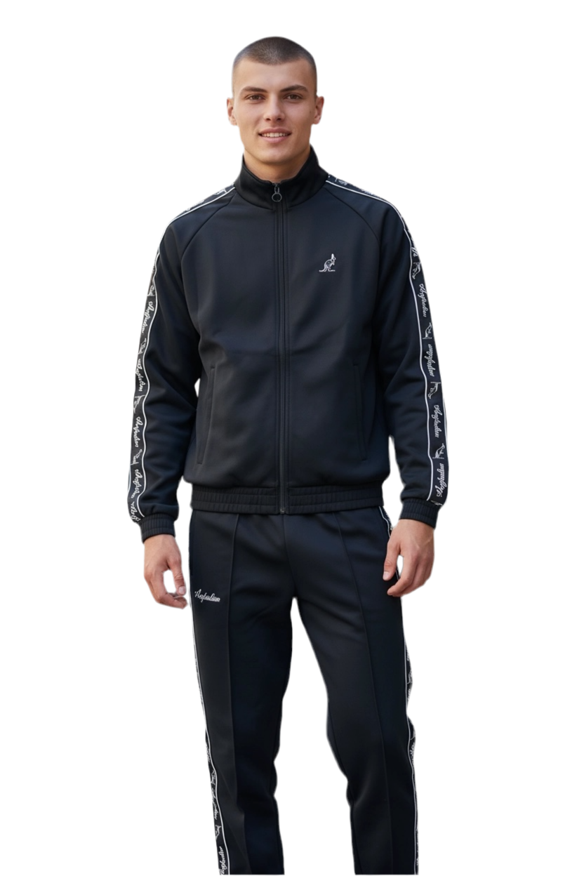AUSTRALIAN Tuta Con Zip In Neoprene Con Bande Laterali Nera