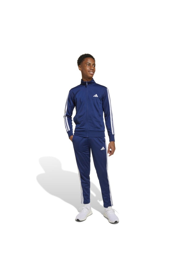 Adidas Performance Tuta Completa Bambino Tre Strisce Blu