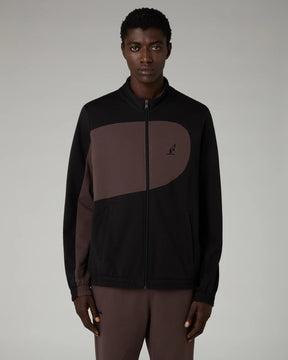 AUSTRALIAN Tuta Felpata Con Zip Dune Caffè/Nera