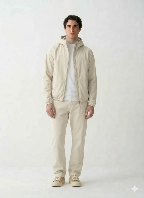 COLMAR Antivento Sfoderato Con Cappuccio Beige