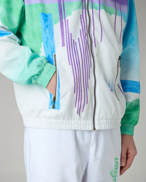 AUSTRALIAN Tuta Print Smash Leggera In Microfibra Verde/Bianca/Viola 25/26