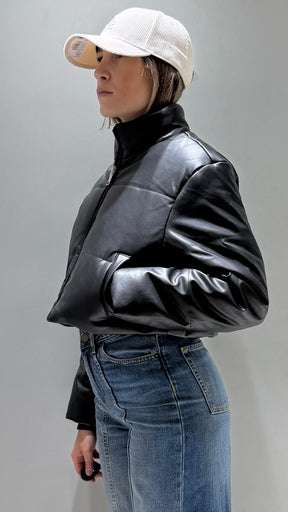 TIFFOSI GIRL ALFA_1 NERO GIUBBOTTO CROP