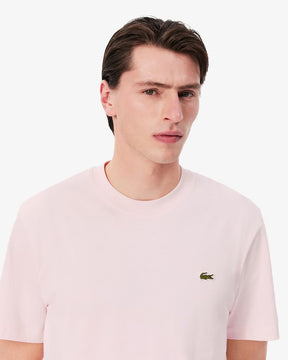 LACOSTE T-Shirt In Cotone Rosa
