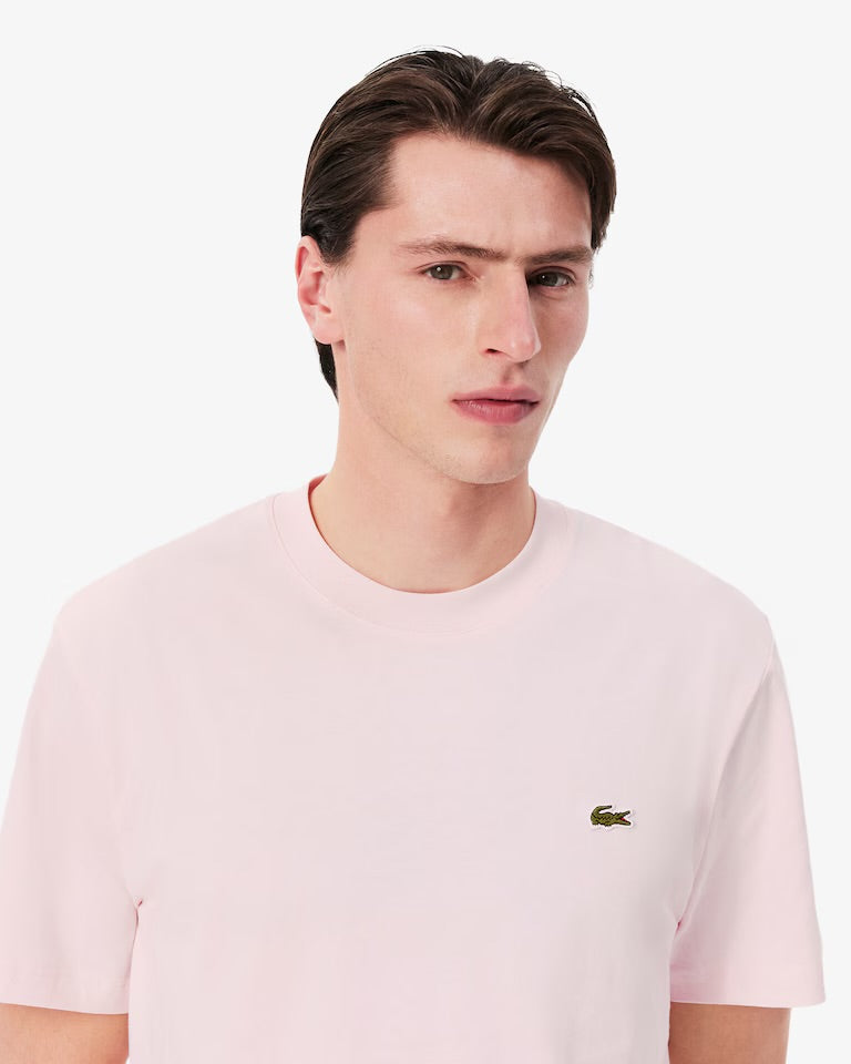 LACOSTE T-Shirt In Cotone Rosa
