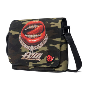 ART SUPER MONEY Borsa a Tracolla Grillz Shoulder Bag Camouflage