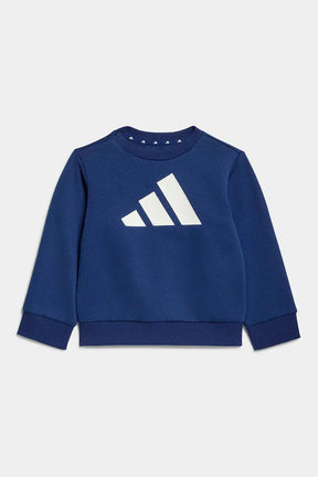 ADIDAS Tuta Felpata Bambino Performance Girocollo Blu