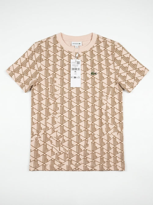 LACOSTE T-Shirt Monogram Bambino/Bambina Basic Rosa