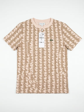 LACOSTE T-Shirt Monogram Bambino/Bambina Basic Rosa