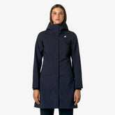 K-WAY Giubbotto Lungo Stephy Bonded Donna Blu