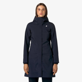 K-WAY Giubbotto Lungo Stephy Bonded Donna Blu