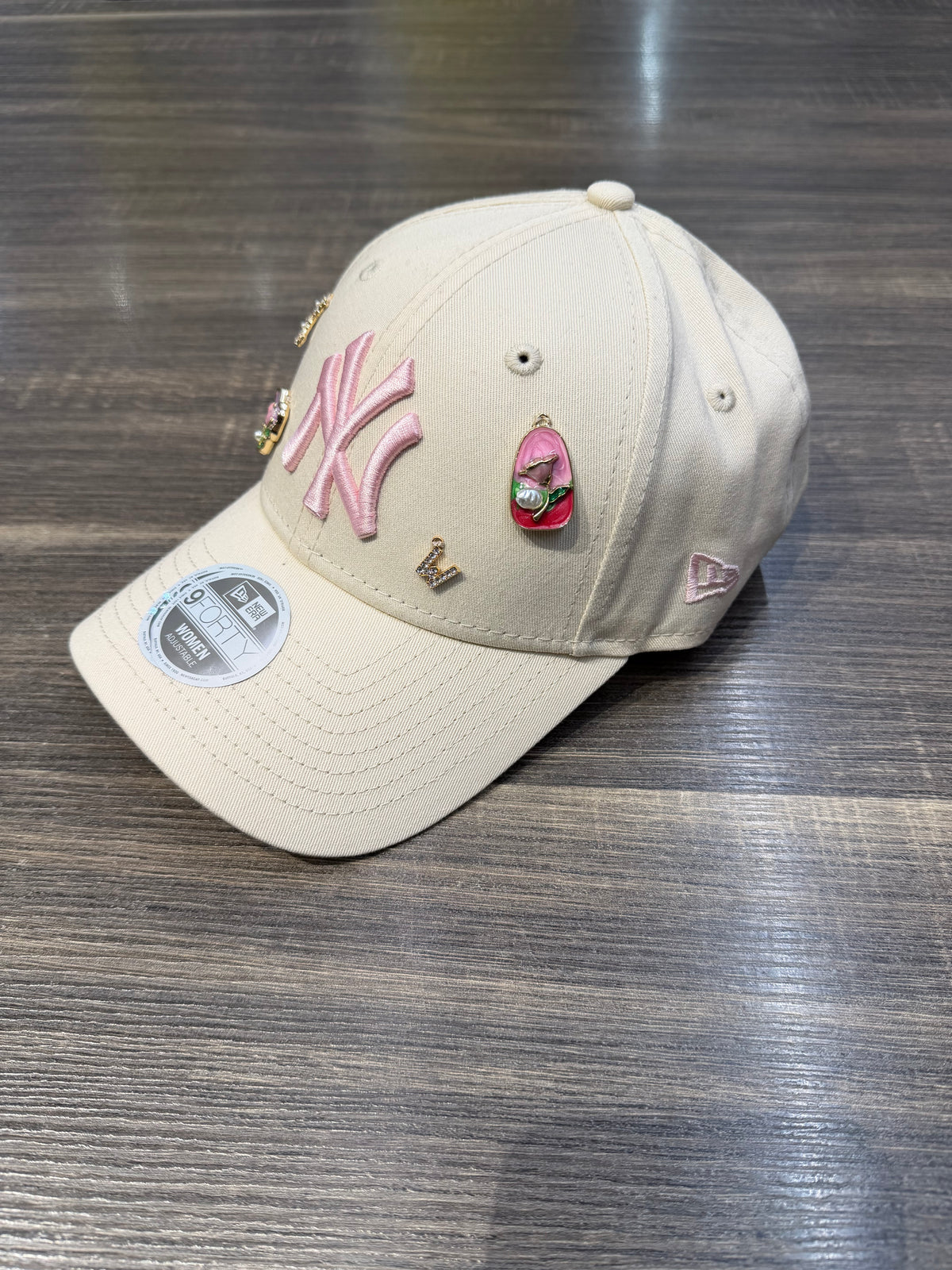 NEW ERA NY CUSTOM PANNA LOGO ROSA DONNA
