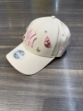 NEW ERA NY CUSTOM PANNA LOGO ROSA DONNA
