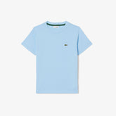 LACOSTE T-Shirt Bambino/Bambina Basic Azzurra