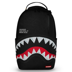 SPRAYGROUND Zaino Shark central black embroidered Nero