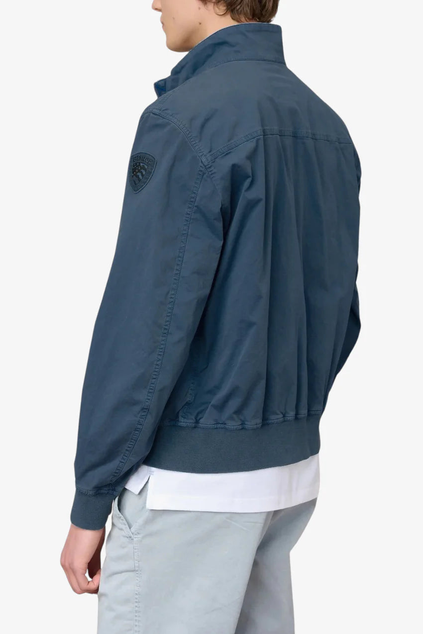 BLAUER BADGER DYED Antivento Uomo Senza Cappuccio Blu