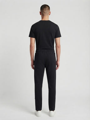 DISCLAIMER Pantalone Tuta Logo Minimal Nero